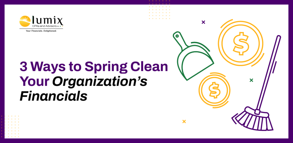 Spring clean organization financials